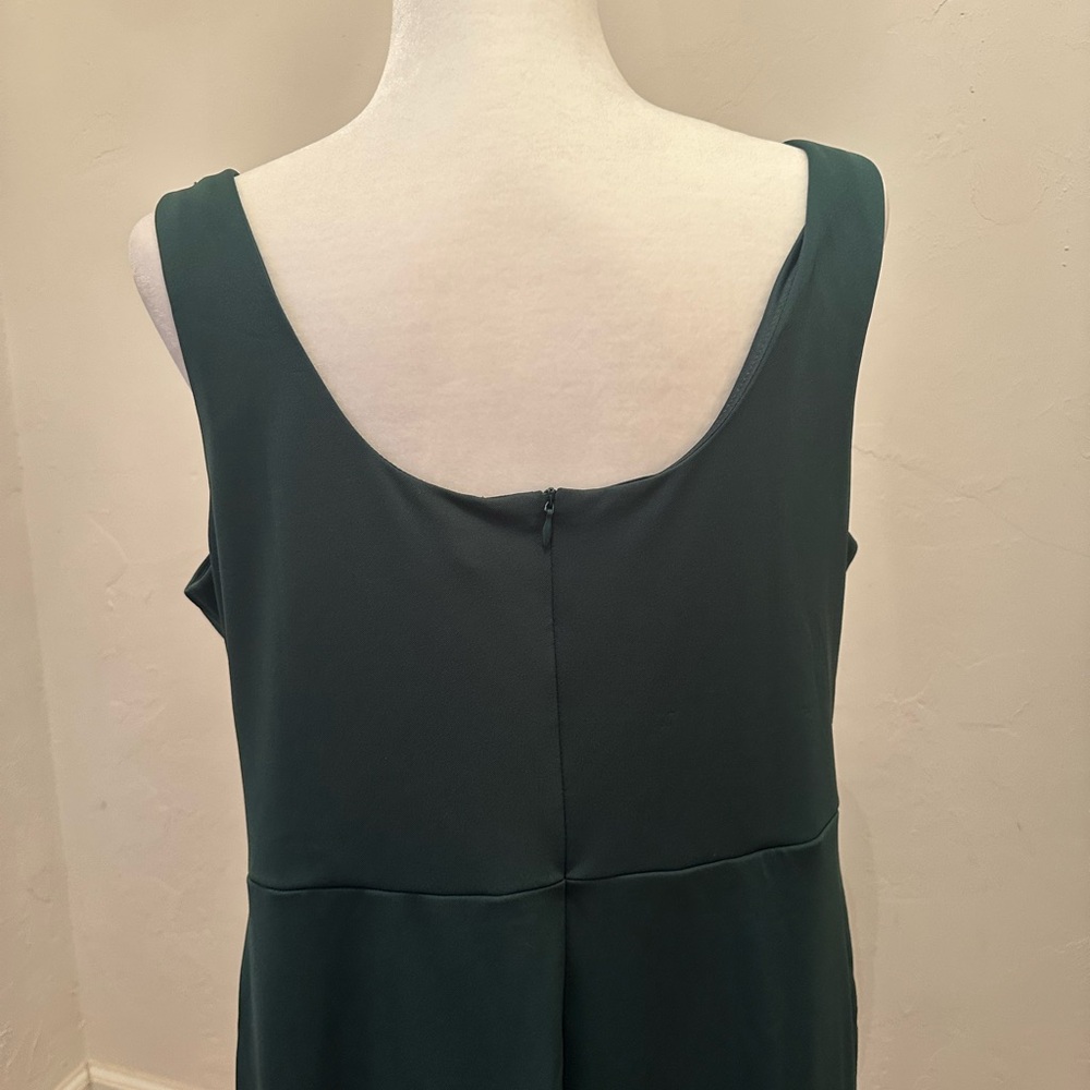 NWT Grace Karin Green Sheath Midi Dress V-neck Sleeveless - Picture 6 of 7